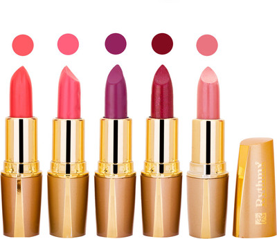

Rythmx Lipstick Combo For Daily Wear - Crème Matte 5 Lipstick Sets For Women - 53(Orange, Pink, Purple, Neon Purple, Peach, 20 g)