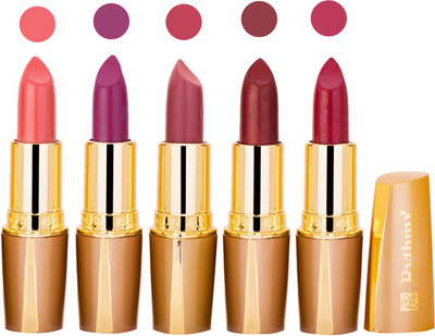 

Rythmx Lipstick Combo For Daily Wear - Crème Matte 5 Lipstick Sets For Women - 40(Light Purple, Purple, Mauve, Brown, Neon Purple, 20 g)