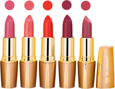 

Rythmx Lipstick Combo For Daily Wear - Crème Matte 5 Lipstick Sets For Women - 42(Neon Purple, Mauve, Deep Orange, Dark Purple, Mauve, 20 g)