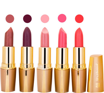 

Rythmx Lipstick Combo For Daily Wear - Crème Matte 5 Lipstick Sets For Women - 8(Light Brown, Dark Purple, Peach, Pink, Orange, 20 g)