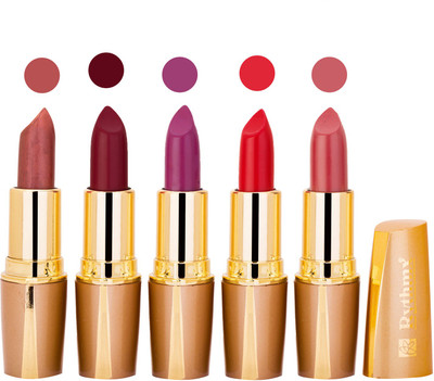 

Rythmx Lipstick Combo For Daily Wear - Crème Matte 5 Lipstick Sets For Women - 11(Light Brown, Magenta, Purple, Red, Light Purple, 20 g)