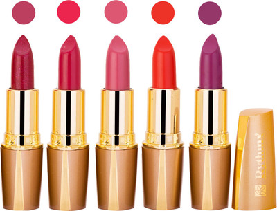 

Rythmx Lipstick Combo For Daily Wear - Crème Matte 5 Lipstick Sets For Women - 32(Neon Purple, Crimson, Neon Purple, Deep Orange, Purple, 20 g)