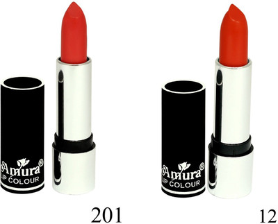

Amura Black Beauty Lip Colour Set of 2(201,12, 4.5 g)