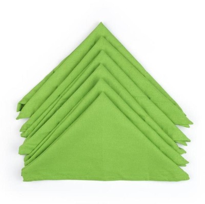 Soumya Furnishings Soumya Solid Cotton Green Color Table Napkin Green Napkins(6 Sheets) at flipkart