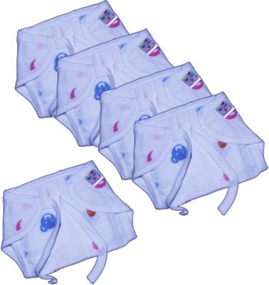 

Tiny Care Baby Nappy Comfy Junior Printed Muslin, Blue