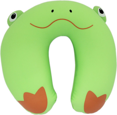 

Tootpado Animal Frog Design U-Shaped Neck Pillow 10"x11" (28cm) - Green (DECd117) - Travel Cushion With Microbeads Filling Neck Pillow(Green)