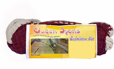 

Queen Sports Industries Standard quality Cotton Badminton Net(Maroon)