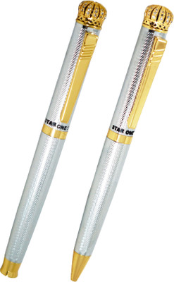 

Auteur Exclusive and Premium with Diamond Studded Crown Pen Gift Set(Pack of 2)