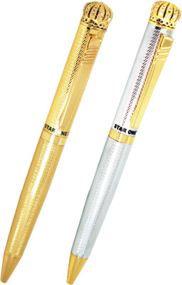 

Auteur Exclusive and Premium with Diamond Studded Crown Ball Pen(Pack of 2)