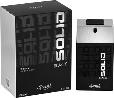 

Sapil Solid Black Perfume (Imported From U.A.E) Eau de Toilette - 100 ml(For Men)