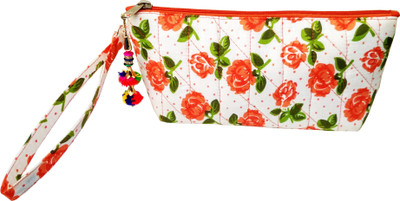 

Nicedesign Women's & Girl's Cosmetic Pouch Flower Art( Multicolor ) Pouch(Multicolor)