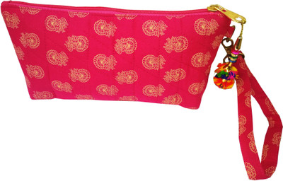 

Nicedesign Women's & Girl's cometic pouch Flower Art ( Multi color ) Pouch(Multicolor)