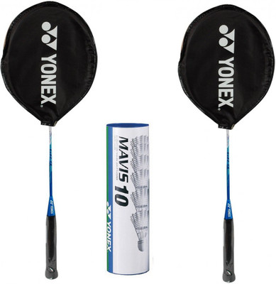 

Yonex Combo of Two, One 'GR Alpha' Badminton Racquet (Color on Availability) And One 'Mavis 10' Shuttle Cock (Pack of 6) Multicolor Strung Badminton Racquet(G4 - 3.25 Inches, 95 g)