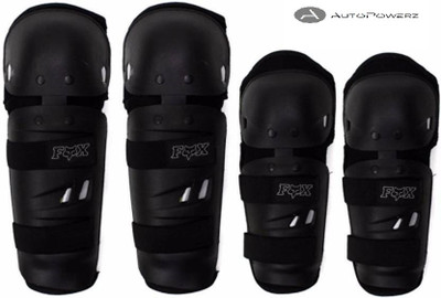AutoPowerz Fox Elbow & Knee Guard Black (Pack of 4)(FREE, Black) available at flipkart for Rs.370
