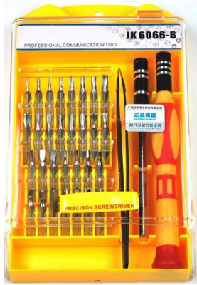 

divye Electronics Solutions JK6066 Standard Screwdriver Set, Yellow;red