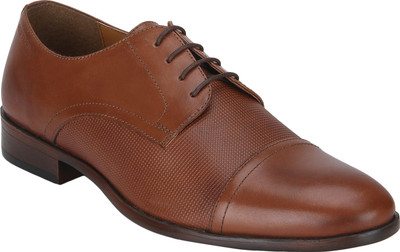 

Red Tape Men Leather Formal Derby For Men(Brown, Teak