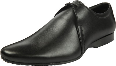 

Heels & Shoes Black Lace up Single Eyelet Derby Shoes Derby For Men(Black