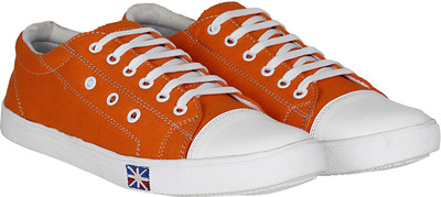

Knight Ace Comfort Canvas Shoes For Men(Orange, White