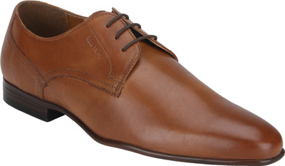 

Red Tape Men Leather Formal Derby For Men(Tan