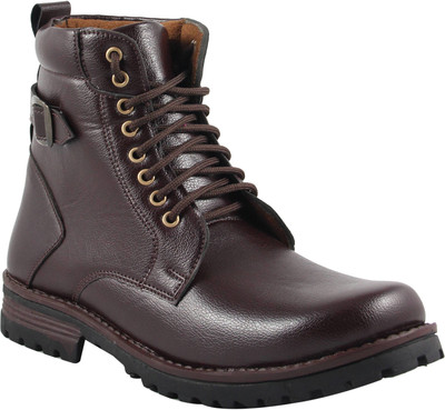 

Bog Chief Boots For Men(Maroon, Brown