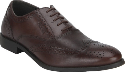 

Red Tape Men Leather Brogue Lace Up For Men(Brown, Chock