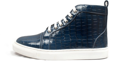 

beckelt Casual Embossed Sneakers Boot Sneakers For Men(Navy