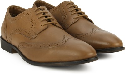 

Hush Puppies By Bata NEW JUDE WINGCAP DER Corporate Casuals For Men(Tan