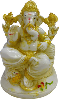 

FABZONE Antique Finish Lord Ganesha Statue Hindu Dev Ganpati and Siddhivinayak God Sculputer Handicraft Idol Diwali Decorative Spiritual Puja Vastu Showpiece Figurine - Religious Pooja Gift Item & Murti for Mandir / Temple / Home / Office Decorative Showp