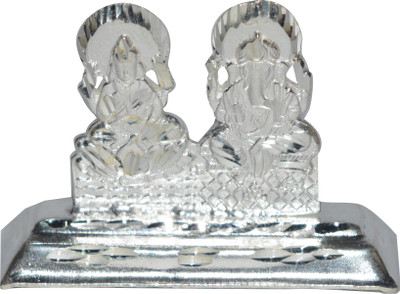 

Kataria Jewellers Lakshmi Ganesh Decorative Showpiece - 3.5 cm(Silver, Silver)