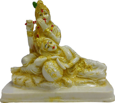 

FABZONE Antique Finish Lord Radha Krishna Love Couple Statue Hindu God Makhan chor/Laddu Gopal Sculputer Handicraft Idol janmashtami Decorative Spiritual Diwali Puja Vastu Showpiece Figurine - Religious Pooja Gift Item & Murti for Mandir / Temple / Home /