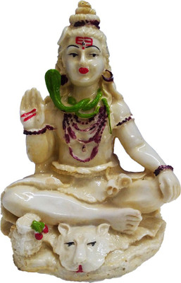 

FABZONE Antique Finish Lord Shiva Shanker Statue Hindu God Bholenath Sculputer Handicraft Idol Shivratari,Diwali Decorative Spiritual Puja Vastu Showpiece Figurine - Religious Pooja Gift Item & Murti for Mandir / Temple / Home / Office Decorative Showpiec