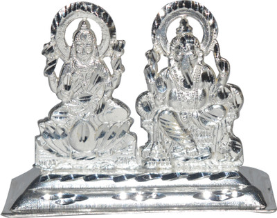 

Kataria Jewellers Lakshmi Ganesh Decorative Showpiece - 4.5 cm(Silver, Silver)