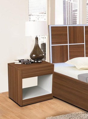 

Auspicious Home Toshima Engineered Wood Bedside Table(Finish Color - Teak)