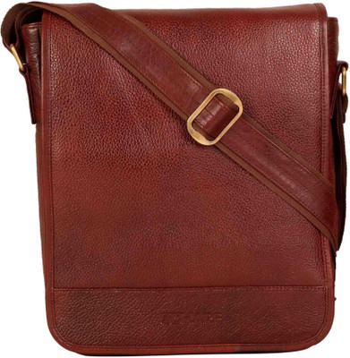 

Scharf Men Formal Brown Genuine Leather Sling Bag