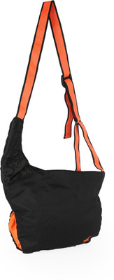 

Fastrack Women Casual Black PU Sling Bag