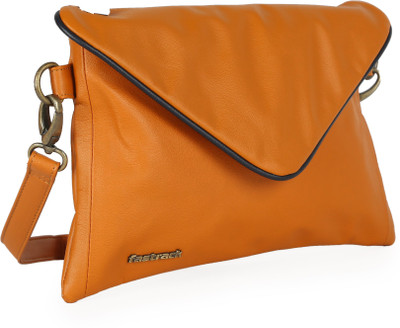 

Fastrack Women Casual Tan PU Sling Bag