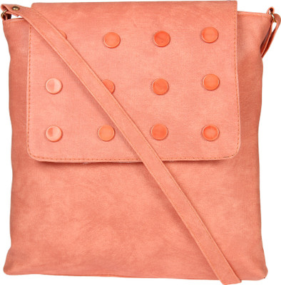 

STEEMO Women Casual Pink Rexine Sling Bag
