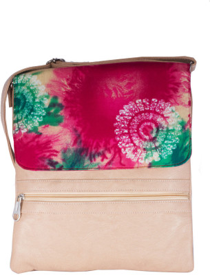 

Avisha Creations Women Casual White Cotton, Leatherette Sling Bag