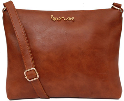 

Borse Women Casual Tan PU Sling Bag