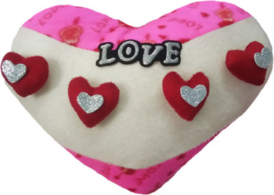 

Aparshi (Combo pack of 4) love heart cushion stuffed soft toy M122 - 30 cm(Red)