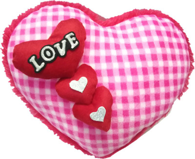 

Aparshi (Combo pack of 4) love heart cushion stuffed soft toy D122 - 30 cm(Red)