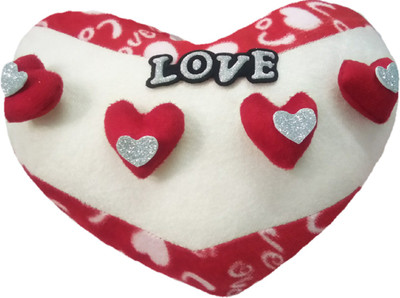 Aparshi Love heart stuffed cushion soft toy N104 - 45 cm(Red)