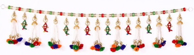 

Creativity Centre Creativity Creations Attractive Folk Pearl N Multicolor Pompom Door Hanging Toran