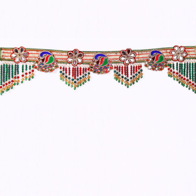 

Creativity Centre Creativity Creations Designer Peacock Beads N Crystal Door Hanging Toran