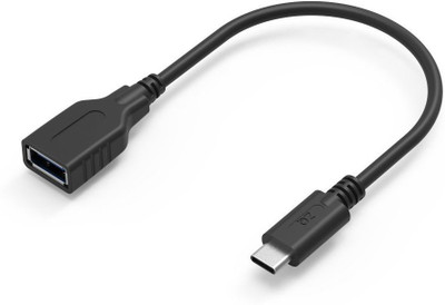 QuantumZERO FreeFLO USB 3.1 Type A (F) to Type C Adapter Cable QZ-AD12 Laptop Accessory(Black)