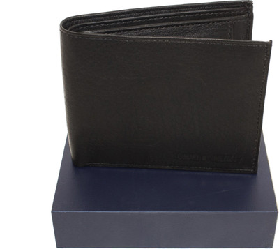 

Nietz Men Black Genuine Leather Wallet(5 Card Slots)