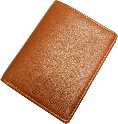 

Wildantler Men Tan Genuine Leather Card Holder(7 Card Slots)