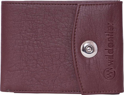 Wildantler Men Brown Artificial Leather Wallet(6 Card Slots)