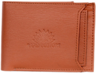 

Rapidcostore Men Tan Genuine Leather Wallet(3 Card Slots)