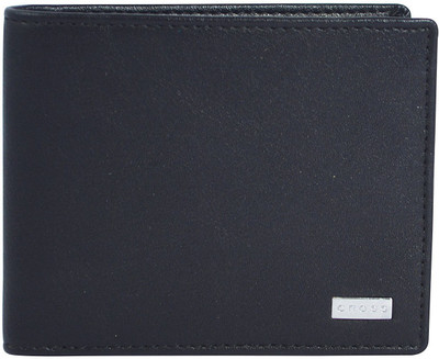 Cross Men Black Genuine Leather Wallet(8 Card Slots)